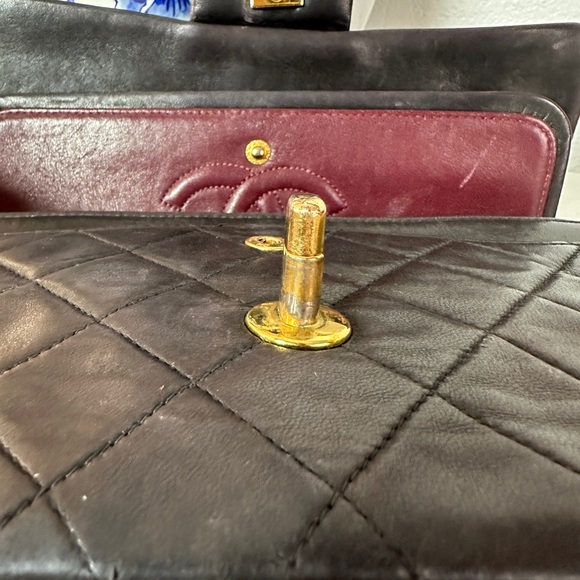 Vintage Chanel lambskin 24k gold plated small double flap - Picture 9 of 16